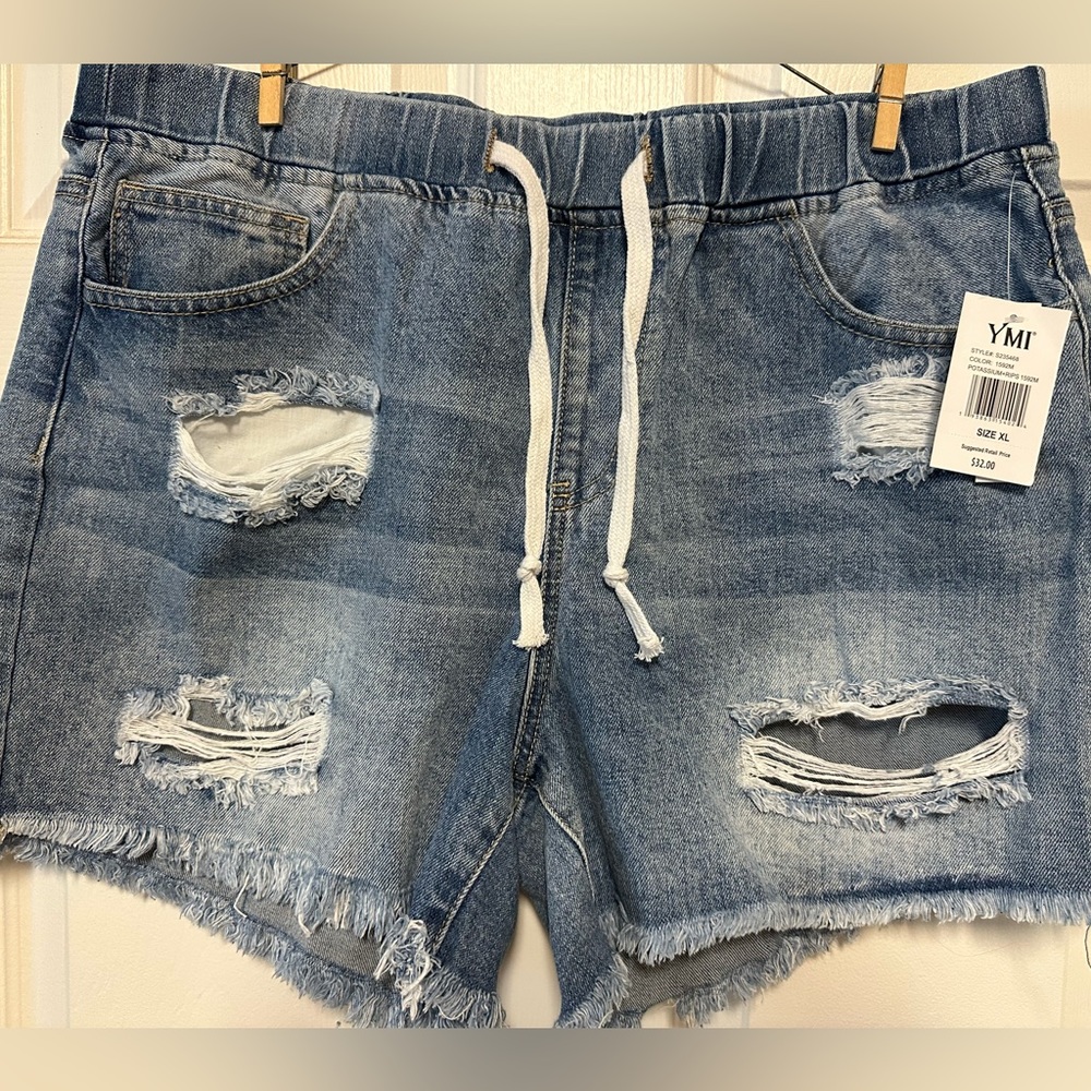 Brand new denim shorts